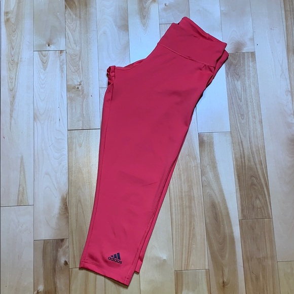 Coral Adidas Leggings - Picture 1 of 3